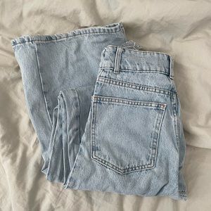 Y2k wide leg 90’s light wash Zara jeans